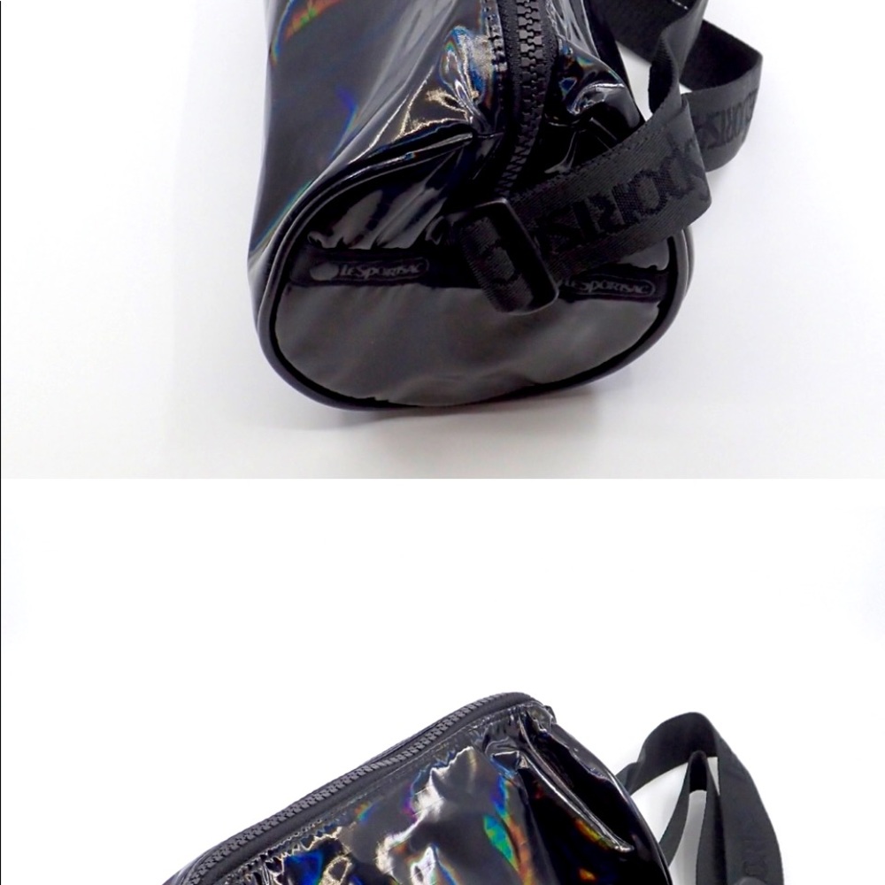 Shiny black LeSportsac bag